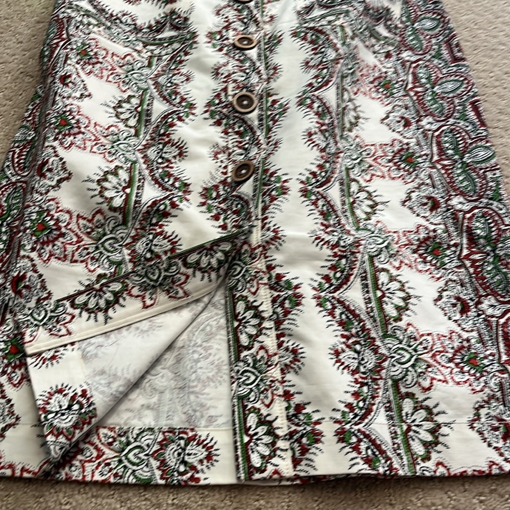 Mauve By Anthropologie Button Front Cotton Skirt.… - image 3